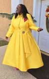 Dresses by Nubiano 100311 yellow maxi dress