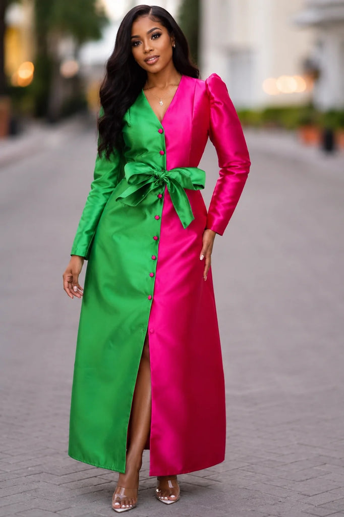 Two Tone Maxi Dress – Diva's Den Fashion, LLC