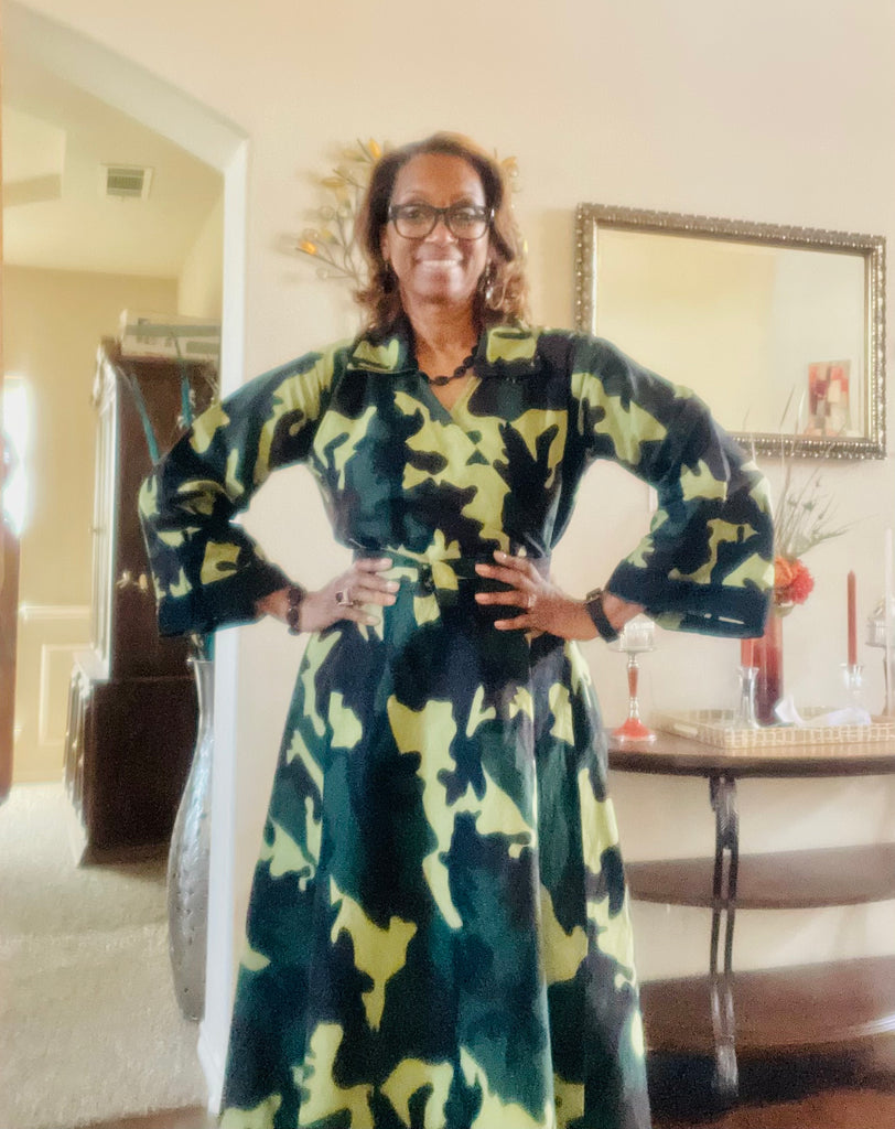 Camouflage Wrap Dress Camouflage Wrap Dress
