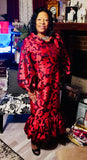 Dorinda Clark 2351 red dress