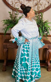 Donna Vinci 5780 polka maxi dress