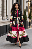 Pink Floral Maxi Dress