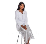 Silver Lace Lap Scarf