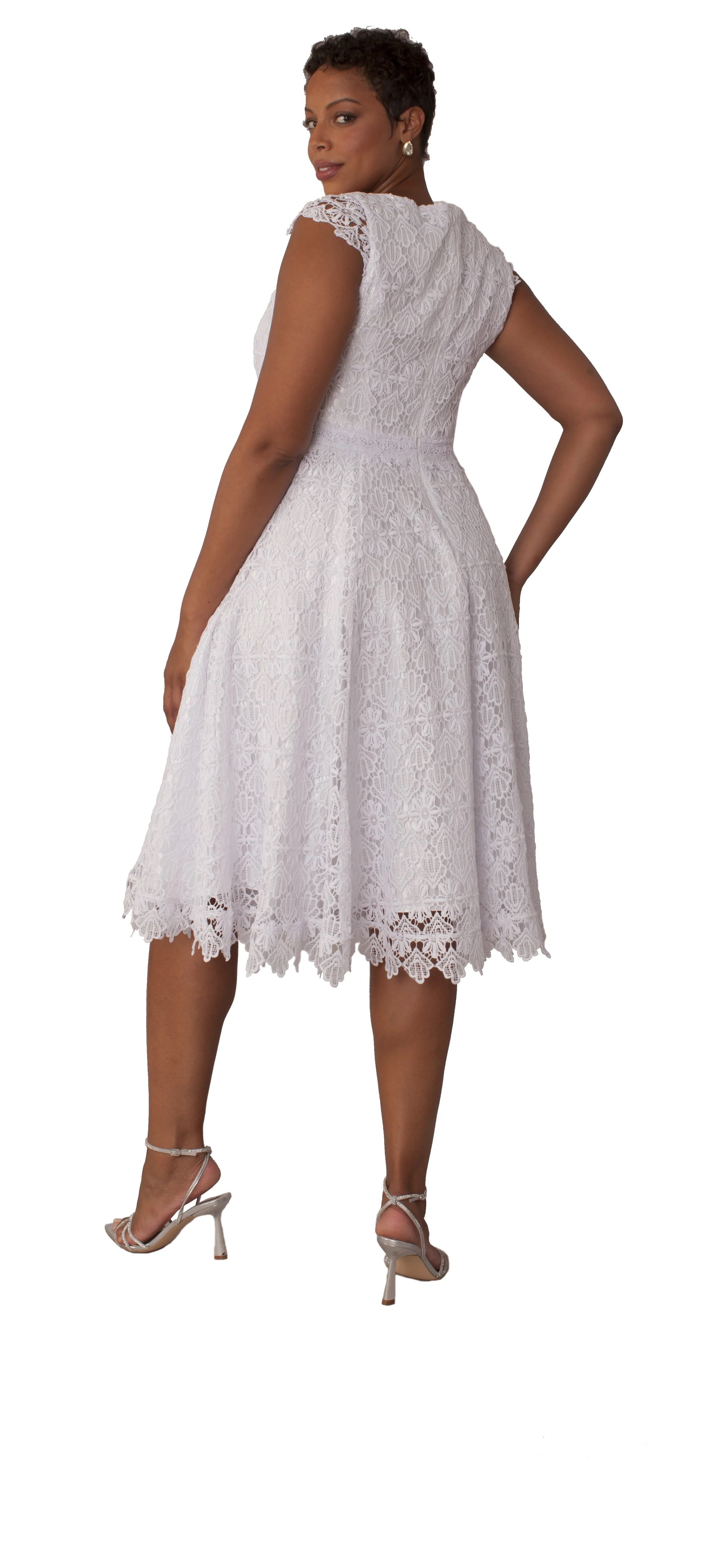 taylor dresses for women Tally Taylor Dress 4497-White, White / 16W Church Suits For Less Taylor Dresses Women's Sleeveless V-Neck