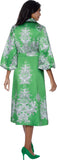 Dresses by Nubiano 100301 green dress