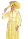 Elite Champagne 6261 yellow lace jacket dress