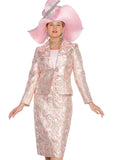 Elite Champagne 6268 pink brocade jacket dress