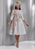 Sequin White Dress