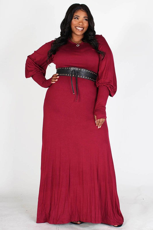 Bubble Sleeve Maxi Dress – Diva's Den Fashion, LLC
