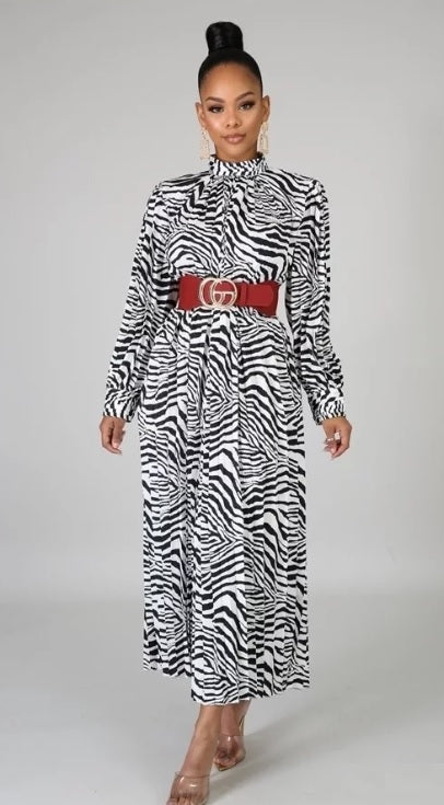midi zebra print dress Zebra Print Dress – Diva's Den Fashion, LLC