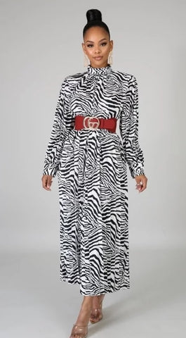 Zebra Print Dress