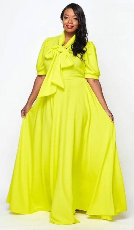 Solid Long Puff Sleeve Dress – Diva's Den Fashion, LLC