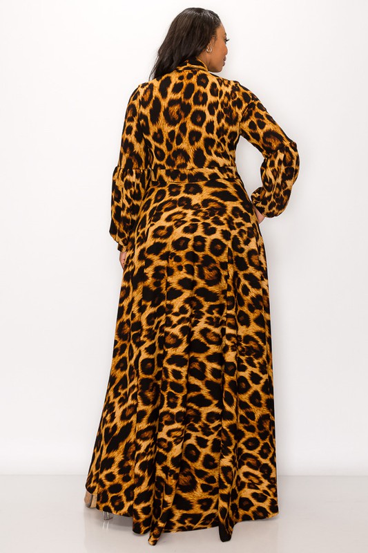 orange leopard print maxi dress Mimi Orange Leopard Spandex with Gold Crystals Long Dress | Couture Dresses | Miami Dresses | Boutiques Near Me