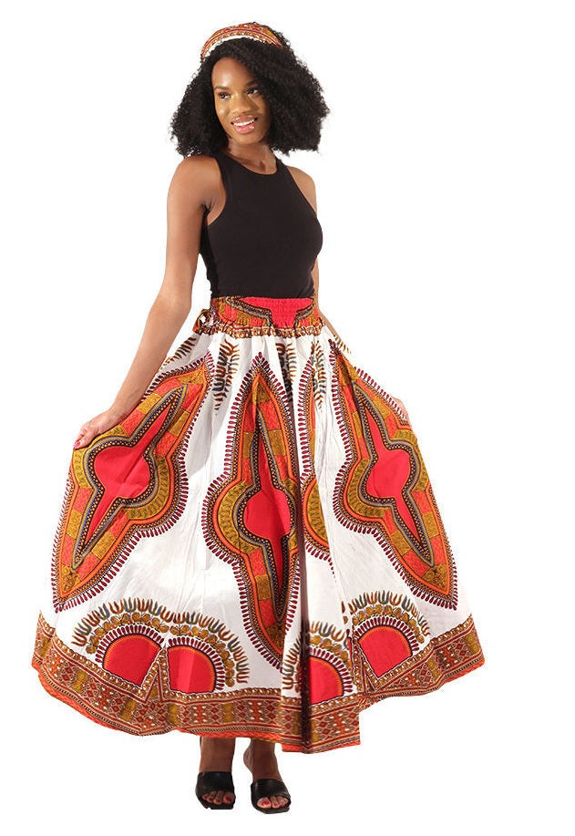 African Print Dashiki Maxi Skirt – Diva's Den Fashion, LLC
