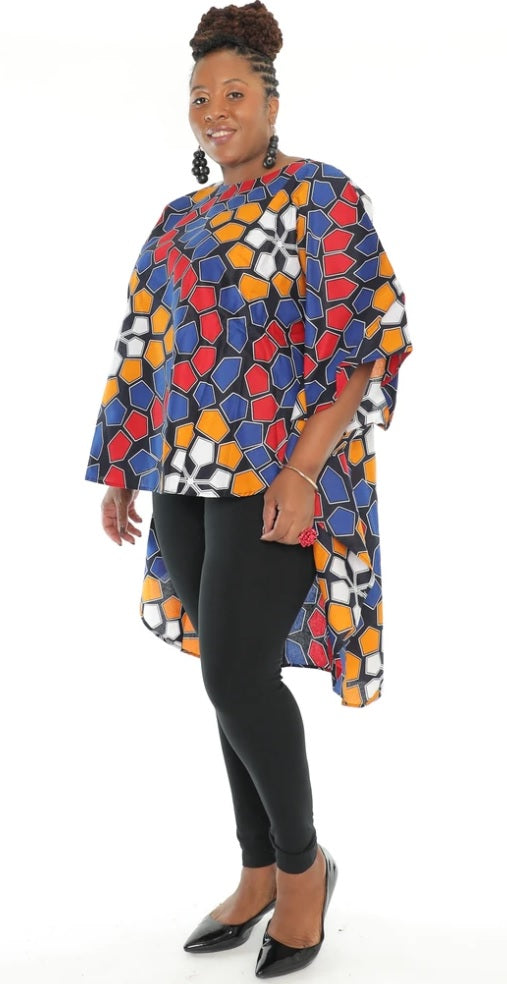African Print High Low Top – Diva's Den Fashion, LLC