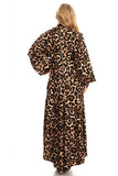 Leopard Print Bow Maxi Dress