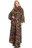 Leopard Print Bow Maxi Dress