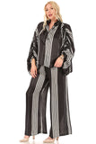 Ruched Sleeve Pant Set