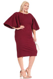 Big Sleeve Midi Dress