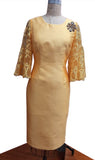 Chancele 9721 yellow dress