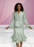 Donna Vinci 12016 flounce skirt suit