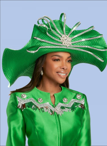 Donna Vinci H12021 green hat
