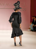 Donna Vinci 5785 sequins black dress