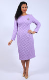 Diana 8675 lavender midi dress