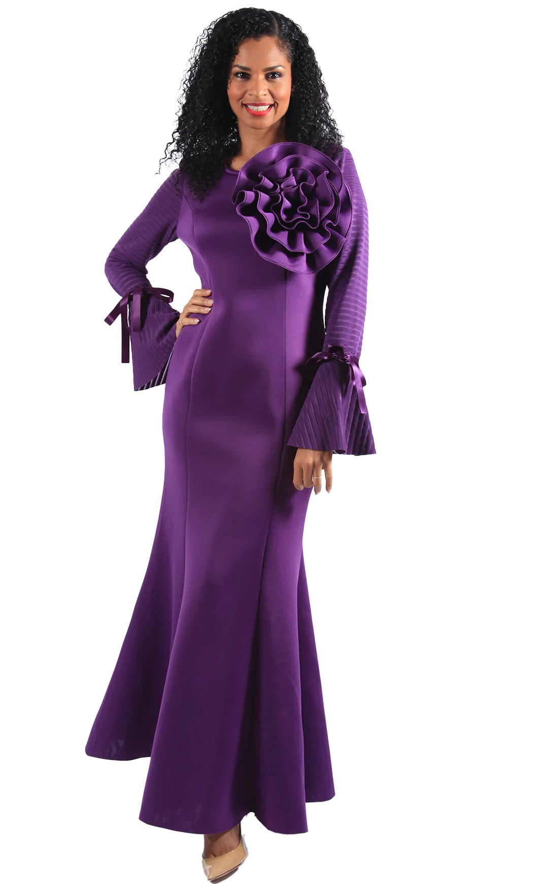 Big Flower Scuba Dress