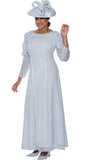 Dorinda Clark 4941 ruffle shoulder maxi dress
