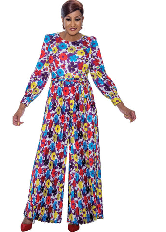 Dorinda Clark 5001 floral print jumpsuit