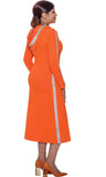 Dorinda Clark 5061 orange dress
