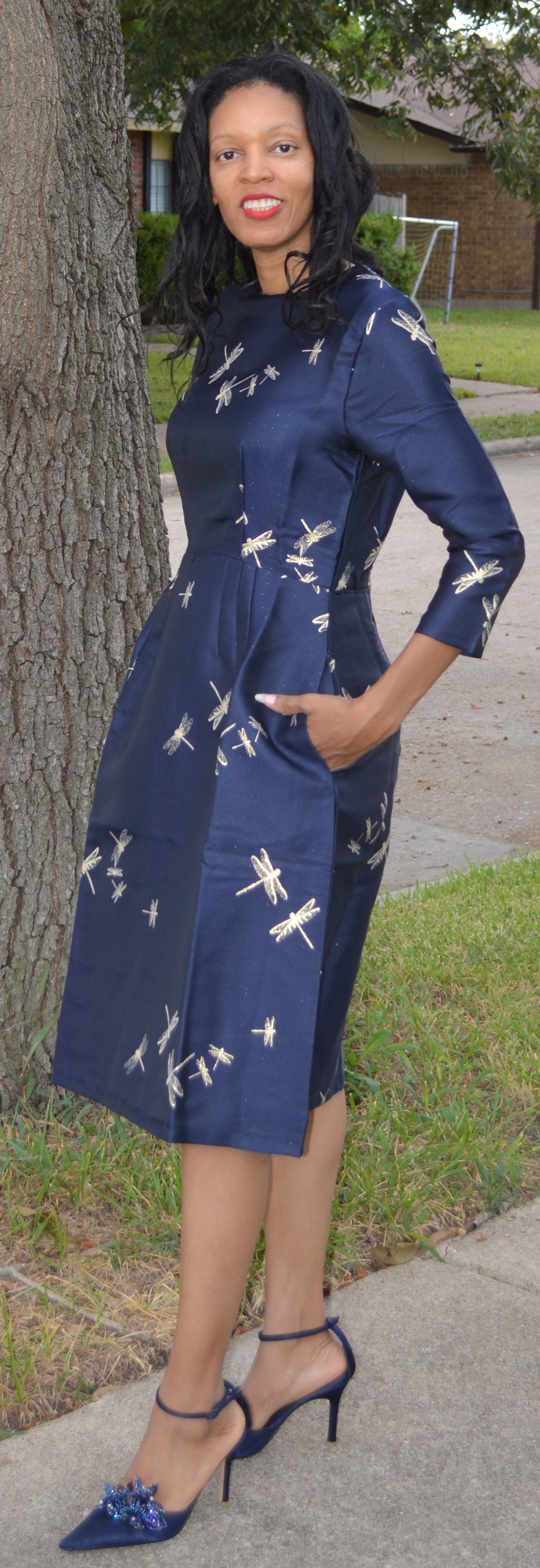 blue dragonfly dress Kids Lavender with Purple Gown Online main image 0