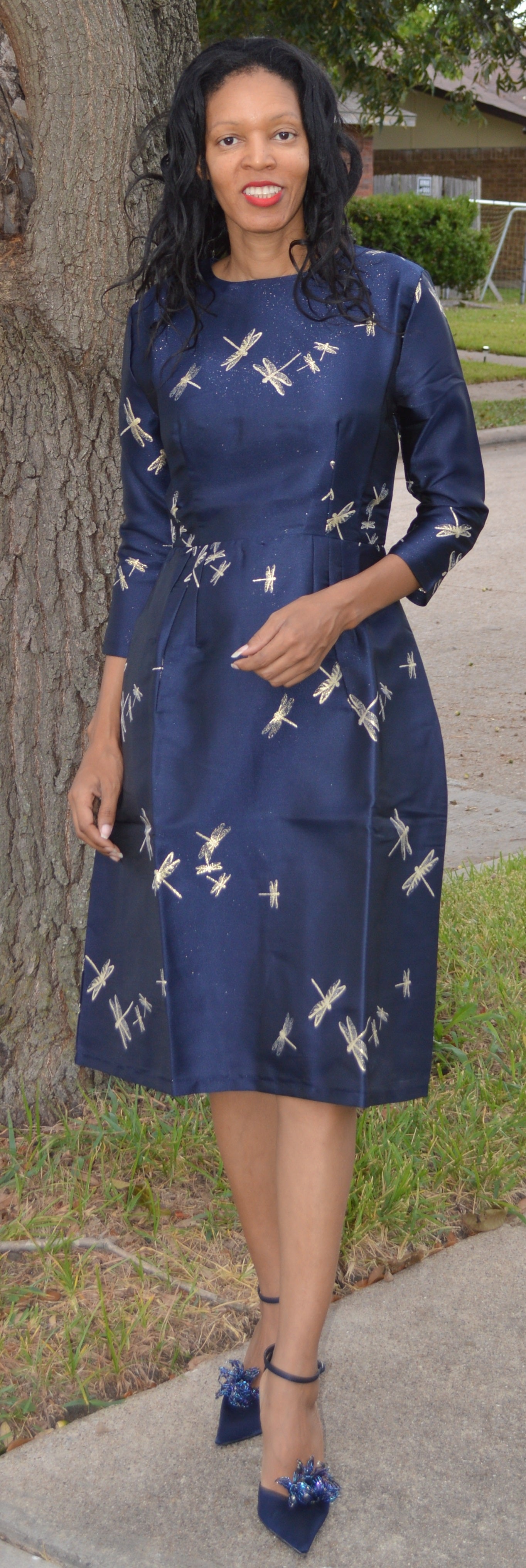 Dragonfly Print Dress