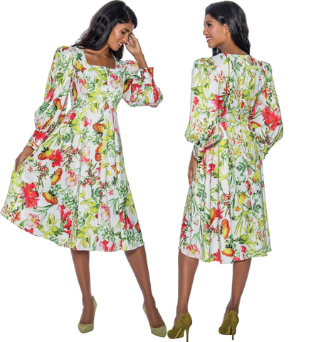 Dresses by Nubiano 841 floral print maxi dress
