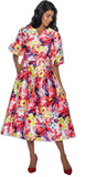 Dresses by Nubiano 851 floral print dress