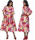 Dresses by Nubiano 851 floral print maxi dress