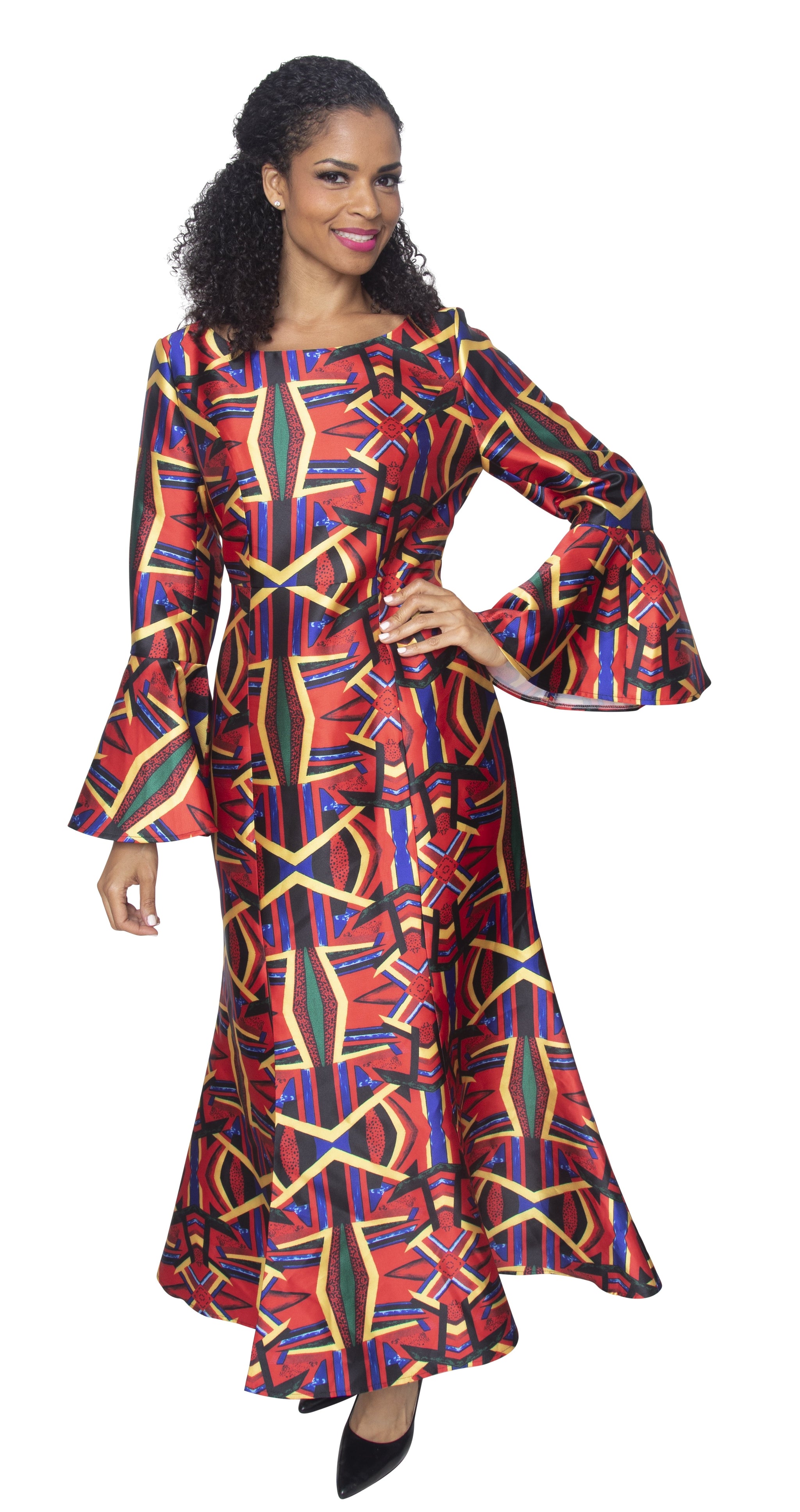 long sleeve diana maxi dress D2012 – Diva's Den Fashion, LLC