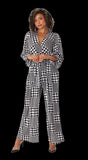 For Her NYC 81990 print jump suit 