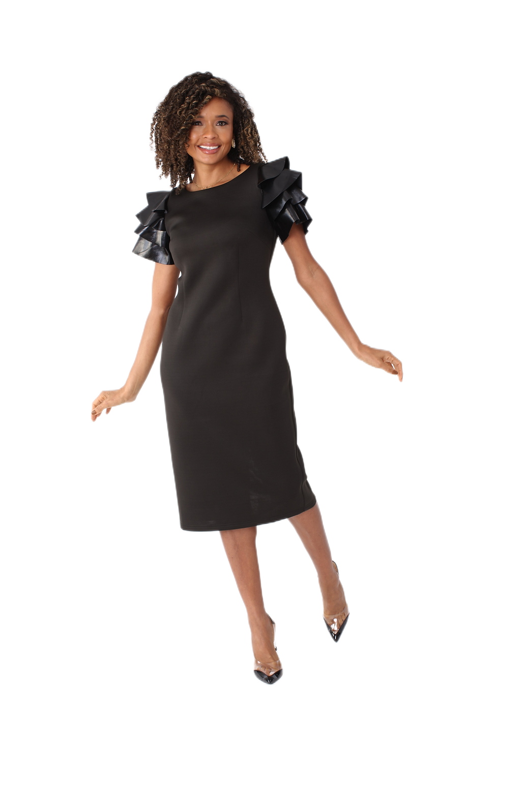 1x black dress Just Fab Dress (Black) main image 1