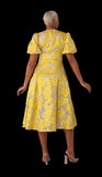 For Her NYC 82186 yellow lace dress