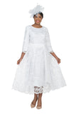 Giovanna D1561 white a line dress