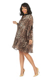 Giovanna D1611 leopard print dress
