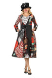 Giovanna D1622 print maxi dress