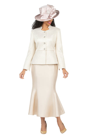 Giovanna G1116 pale pink skirt suit