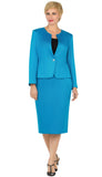 Giovanna S0733 turquoise skirt suit