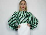 Green Lantern Sleeve Collar Top