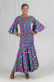 African Print Smock Dress