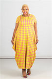 Knit Print Maxi Dress