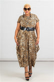 Knit Print Maxi Dress